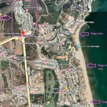 Complexe Bella Vista Cabo Negro Martil Mdiq Avec Piscines Plage Wifi מראה חיצוני תמונה