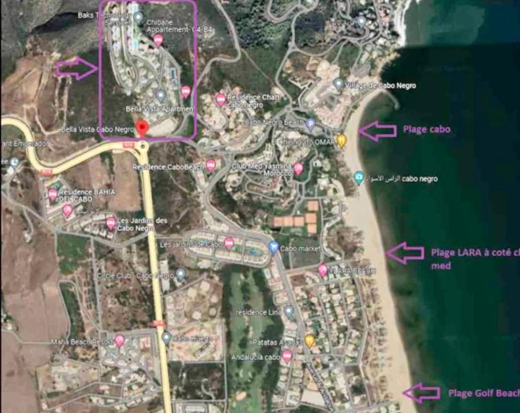 Complexe Bella Vista Cabo Negro Martil Mdiq Avec Piscines Plage Wifi מראה חיצוני תמונה